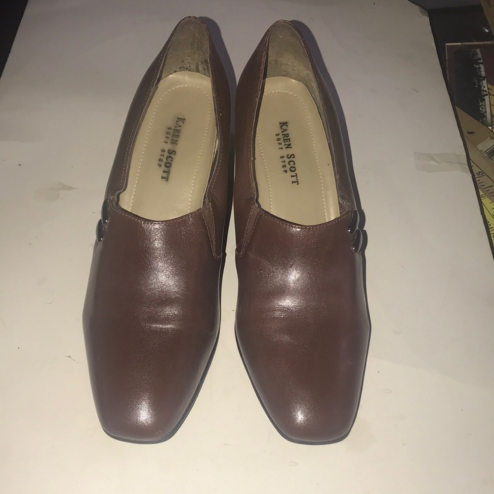 Women’s Karen Scott Leather Slip-On Shoes